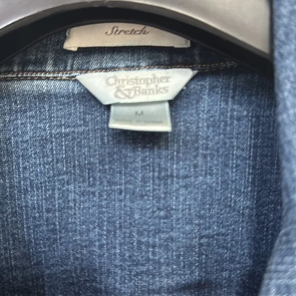 Christopher & Banks Blue Jean Jacket - Picture 2 of 3